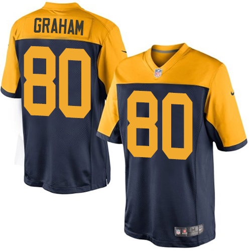 Nike Packers #80 Jimmy Graham Navy Blue Alternate Youth Stitched NFL New Limited Jersey
